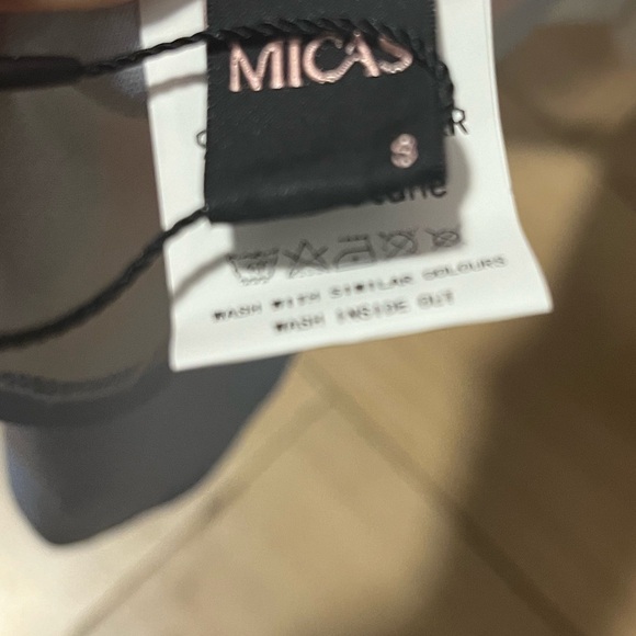 NWT Micas Elegant Off-Shoulder Blue and Orange Dress